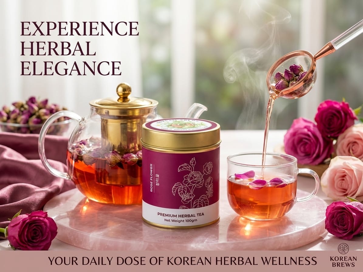 Korean Brews Rose Flower Tea