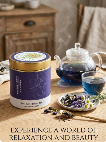 Blue tea
