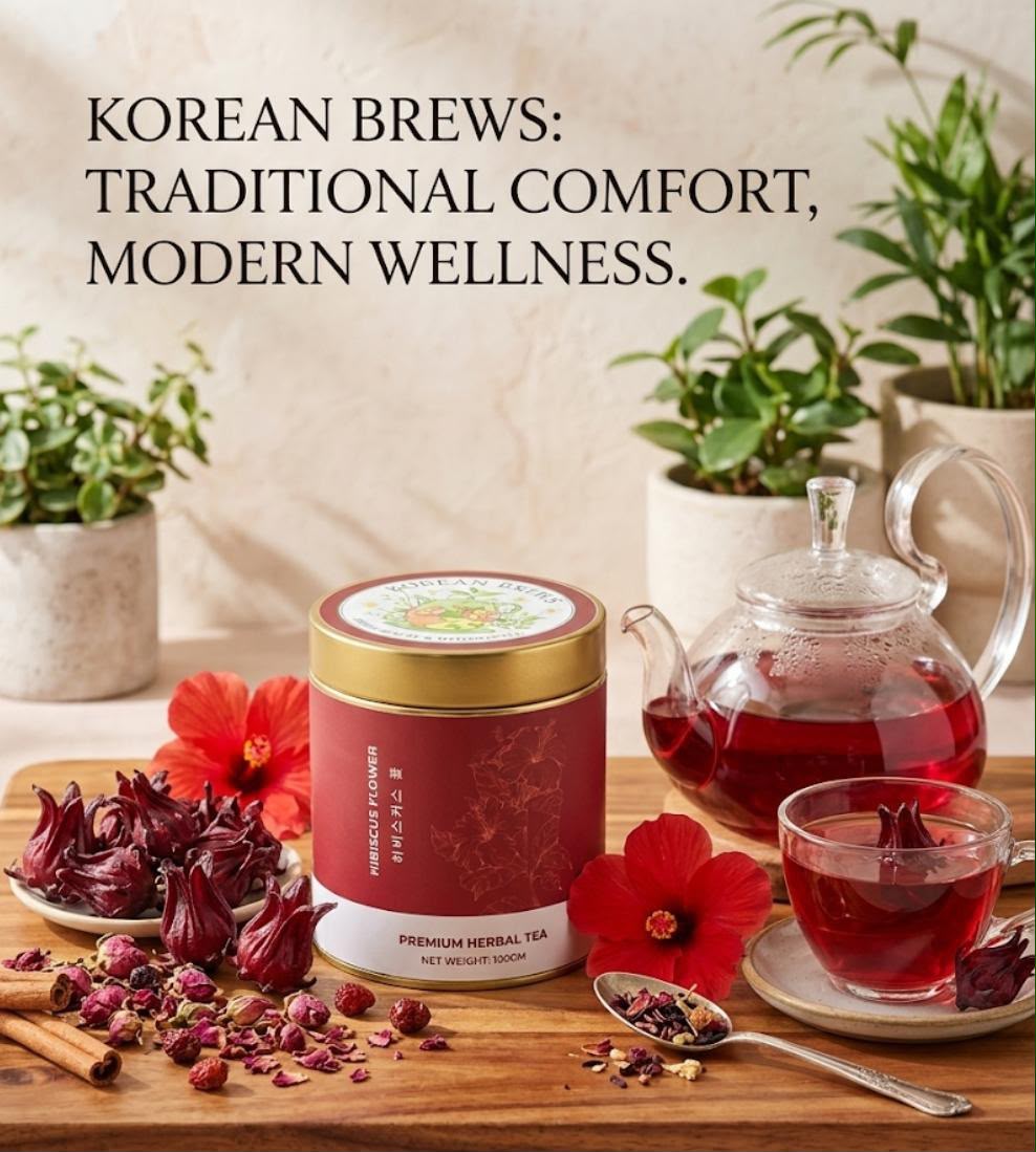 Korean Brews Hibiscus Flower Tea